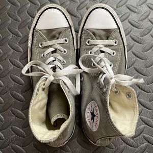 Grey Chuck Taylor Converse Shoes